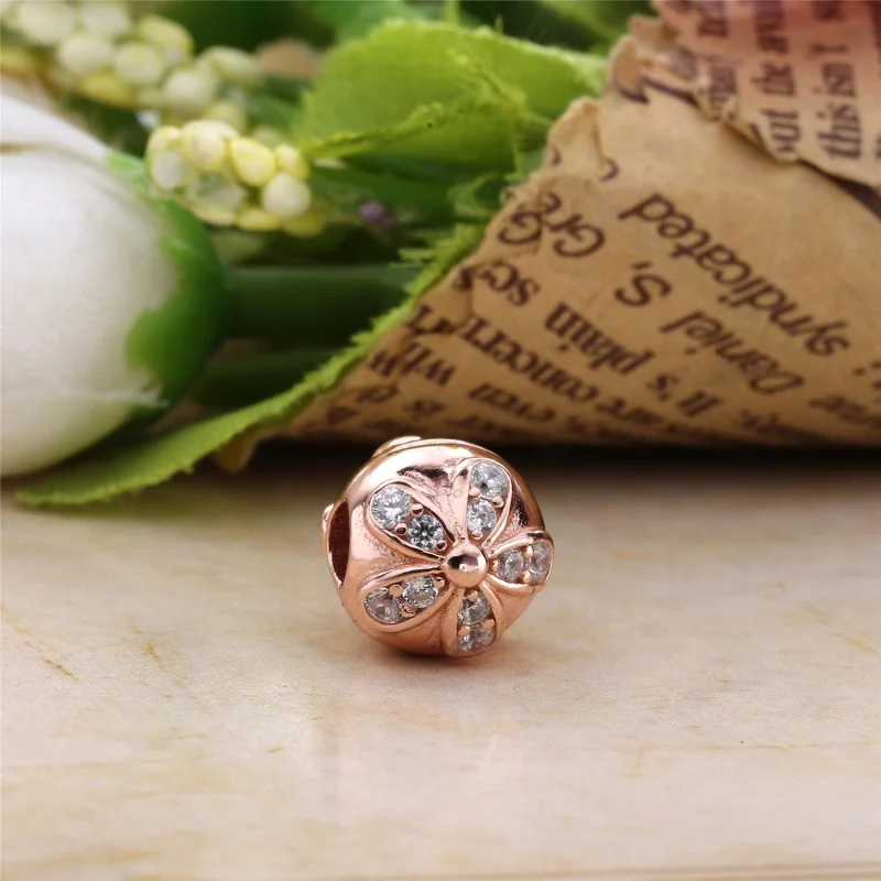 (Bild für) PANDORA Dazzling Daisies Roségold-Clip - 781493CZ - Ansicht 2