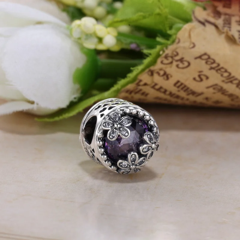 (Bild für) PANDORA Dazzling Daisy Meadow Pink Clear CZ Charm - 792055PCZ - Ansicht 2