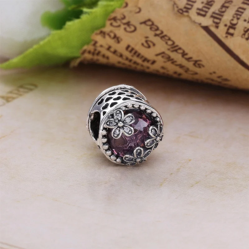 (Bild für) PANDORA Dazzling Daisy Meadow Pink Clear CZ Charm - 792055PCZ - Ansicht 5