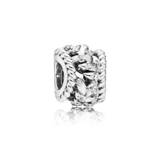 (Bild für) PANDORA Dazzling Grain Swirls Charm, klare CZ - 797597CZ