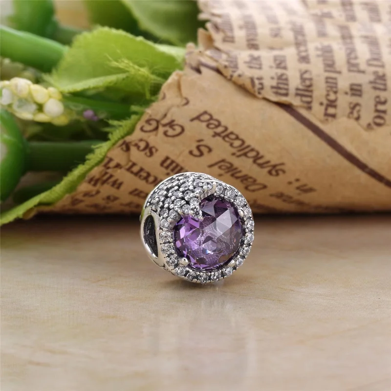 (Bild für) PANDORA Dazzling Snowflake Charm, Twilight Blue Crystals Clear CZ - 796358NTB - Ansicht 4