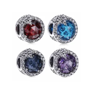 (Bild für) PANDORA Dazzling Snowflake Charm, Twilight Blue Crystals Clear CZ - 796358NTB
