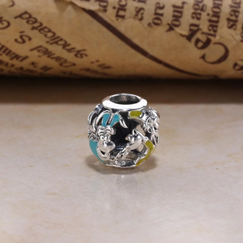 (Bild für) PANDORA Disney, Alice's Tea Party Charm, gemischte Emaille - 791896ENMX - Ansicht 2