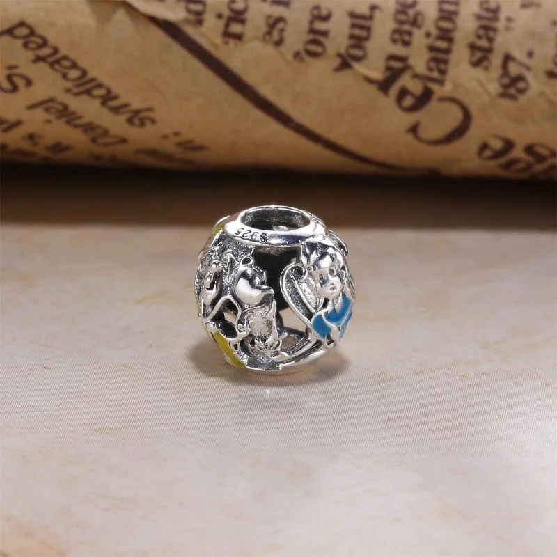 (Bild für) PANDORA Disney, Alice's Tea Party Charm, gemischte Emaille - 791896ENMX - Ansicht 3