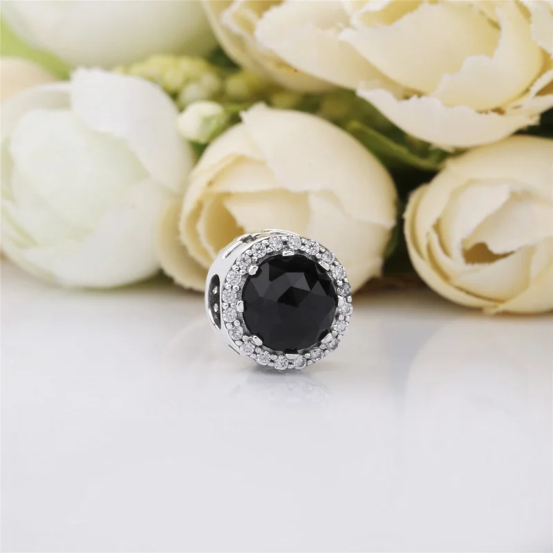 (Bild für) PANDORA Disney, Black Magic Charm der bösen Königin, schwarze Kristalle und klar - Ansicht 2