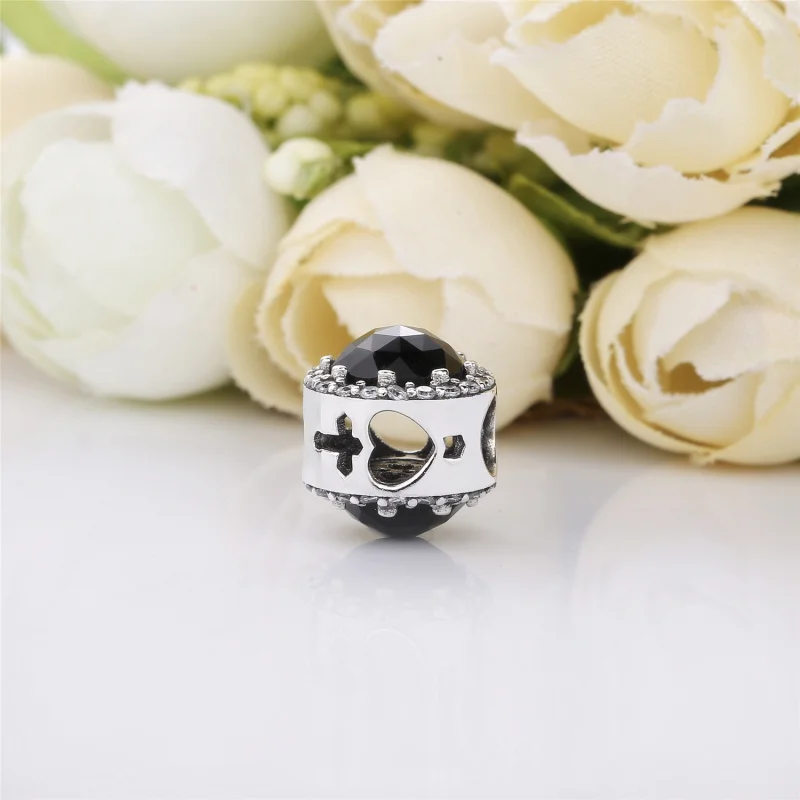 (Bild für) PANDORA Disney, Black Magic Charm der bösen Königin, schwarze Kristalle und klar - Ansicht 3