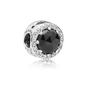 (Bild für) PANDORA Disney, Black Magic Charm der bösen Königin, schwarze Kristalle und klare CZ - 797487NCK