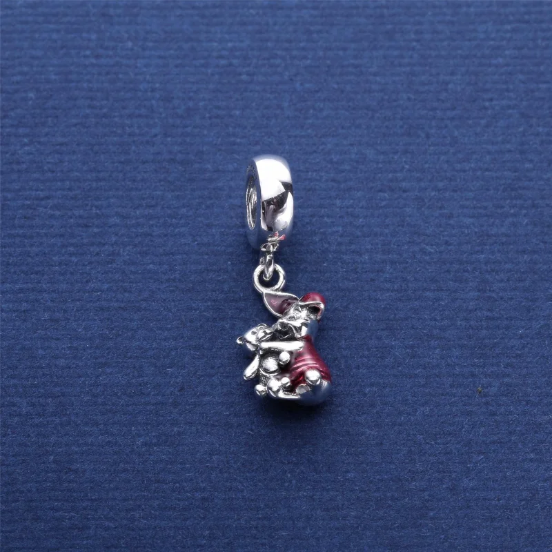(Bild für) PANDORA Disney Ferkel Transparent Cerise Emaille-Anhänger - 792134EN117 - Ansicht 2