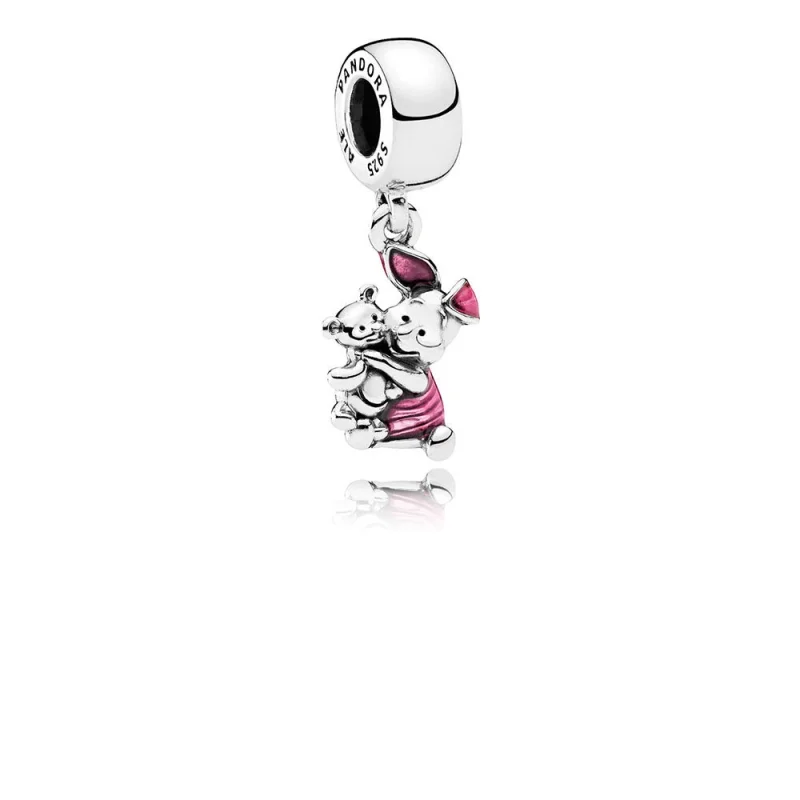 (Bild für) PANDORA Disney Ferkel Transparent Cerise Emaille-Anhänger - 792134EN117