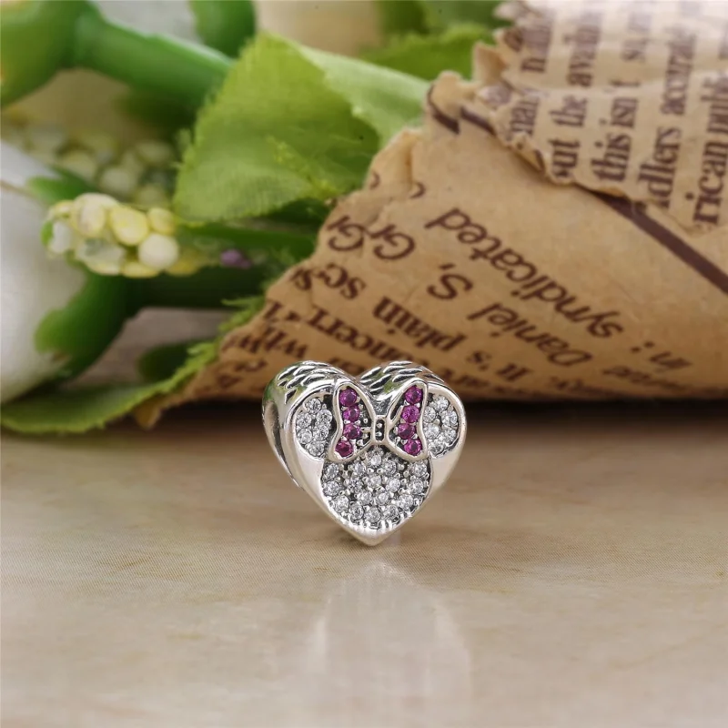 (Bild für) PANDORA Disney, Mickey & Minnie True Love Charm - 792050CZ - Ansicht 2