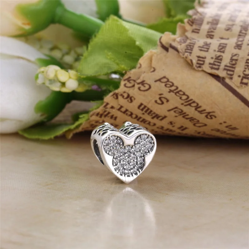 (Bild für) PANDORA Disney, Mickey & Minnie True Love Charm - 792050CZ - Ansicht 3