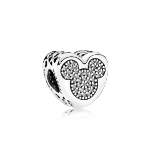 (Bild für) PANDORA Disney, Mickey & Minnie True Love Charm - 792050CZ