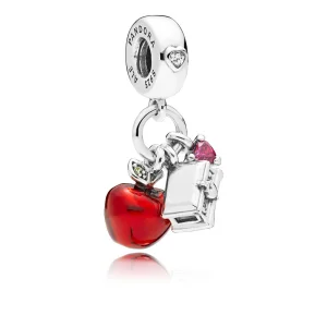 (Bild für) PANDORA Disney, Schneewittchens Apfel- und Herz-Anhänger, rote und grüne CZ und rote Emaille - 797486CZRMX