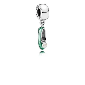 (Bild für) PANDORA Disney Tinker Bell's Schuh-Anhänger mit weißen Zuchtperlen - 792139EN93