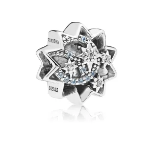 (Bild für) PANDORA Disney, „When You Wish Upon A Star“-Charm, hellblaue Emaille und Kristalle - 797490NBL