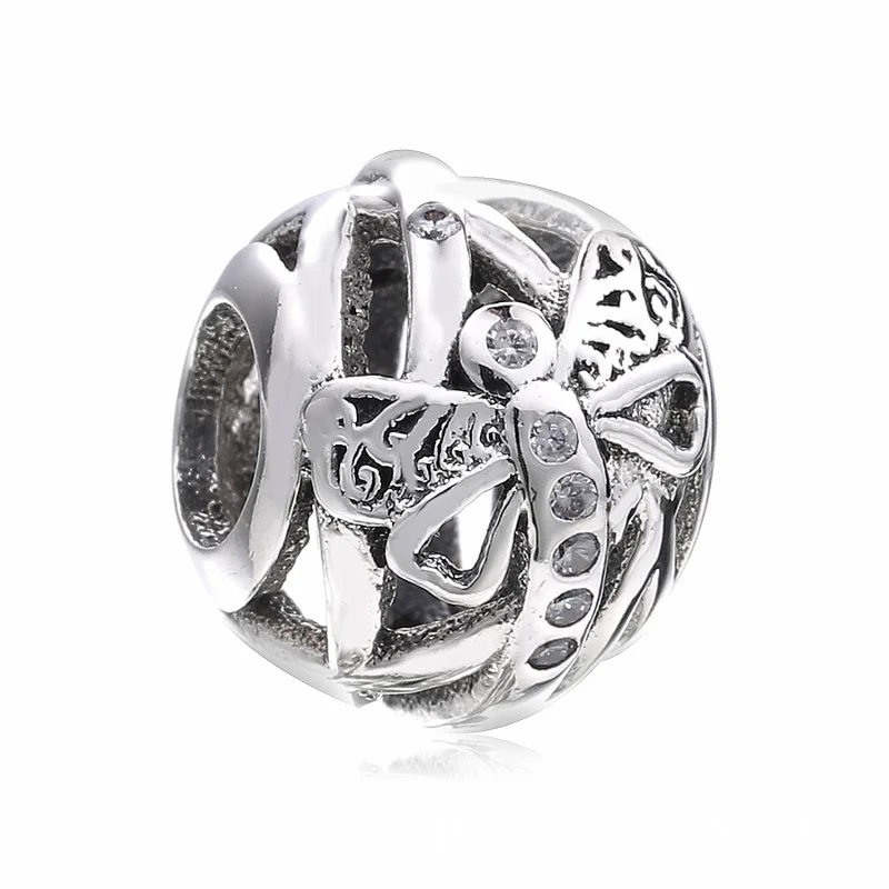 (Bild für) PANDORA Dreamy Dragonfly Charm, klare CZ - 797025CZ - Ansicht 2
