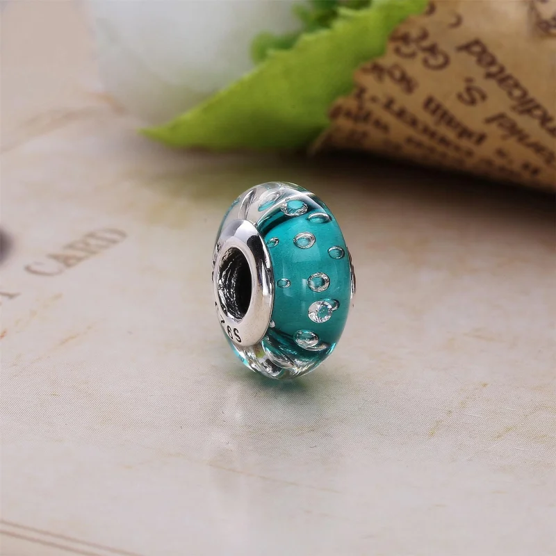 (Bild für) PANDORA Dunkelblaue Efferveszenz, klare Cz-Perle - 791630CZ - Ansicht 3