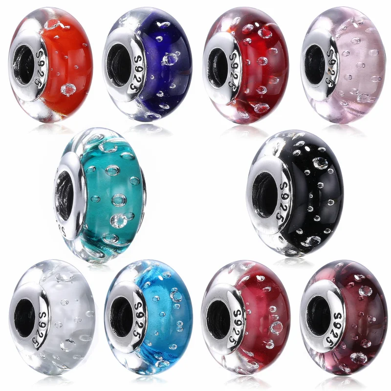 (Bild für) PANDORA Dunkelblaue Efferveszenz, klare Cz-Perle - 791630CZ - Ansicht 2