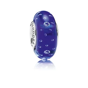 (Bild für) PANDORA Dunkelblaue Efferveszenz, klare Cz-Perle - 791630CZ