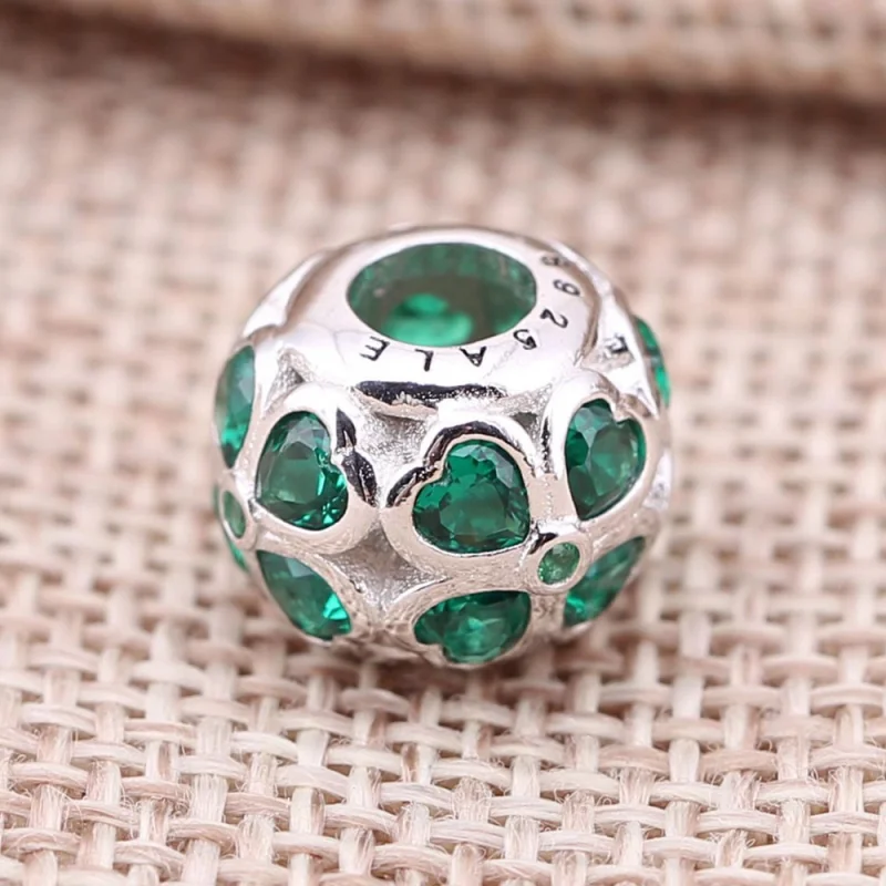 (Bild für) PANDORA Dunkelgrüner Kleeblatt-Charm - 791496CZN - Ansicht 2