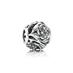 (Bild für) PANDORA Durchbrochener Pavé-Blumenanhänger - 791419CZ
