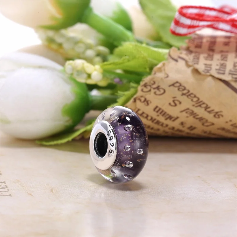 (Bild für) PANDORA Efferveszenz-Charm, Muranoglas und klare CZ - PL00064-1 - Ansicht 3