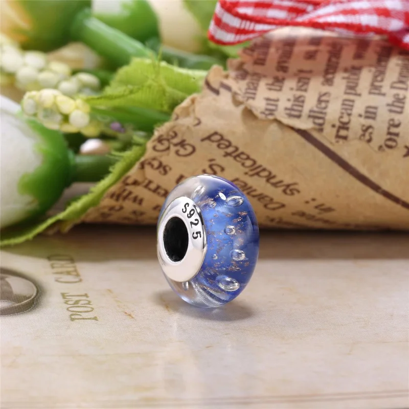 (Bild für) PANDORA Efferveszenz-Charm, Muranoglas und klare CZ - PL00064-1 - Ansicht 4