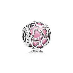 (Bild für) PANDORA Encased in Love, rosafarbener CZ-Charm - 792036PCZ