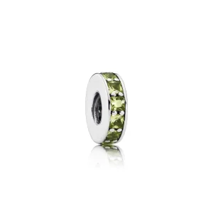 (Bild für) PANDORA Eternity, Olivgrüner Kristall-Abstandshalter - 791724NLG