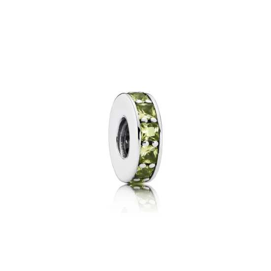 (Bild für) PANDORA Eternity, Olivgrüner Kristall-Abstandshalter - 791724NLG