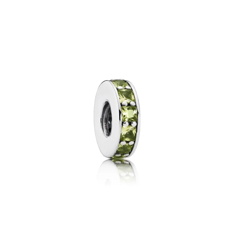 (Bild für) PANDORA Eternity, Olivgrüner Kristall-Abstandshalter - 791724NLG