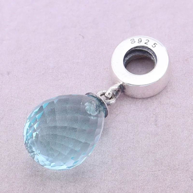 (Bild für) PANDORA Faceted Beauty Dangle, eisblaues Muranoglas - 791602CLB - Ansicht 2