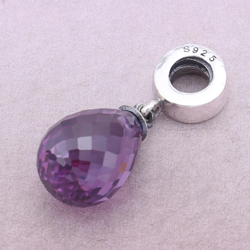 (Bild für) PANDORA Faceted Beauty Dangle, lila Muranoglas - 791602CPE - Ansicht 2