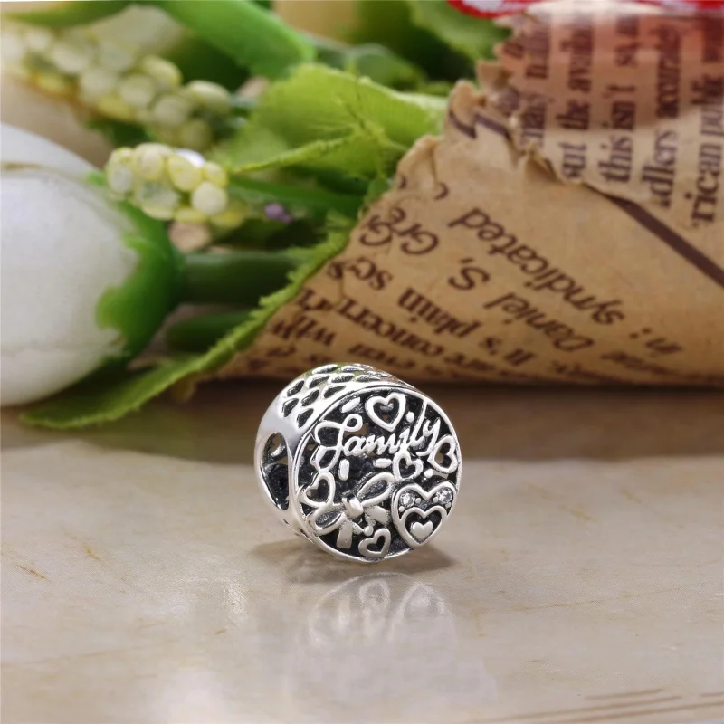 (Bild für) PANDORA Family Tribute Charm mit klarem CZ - 796267CZ - Ansicht 2