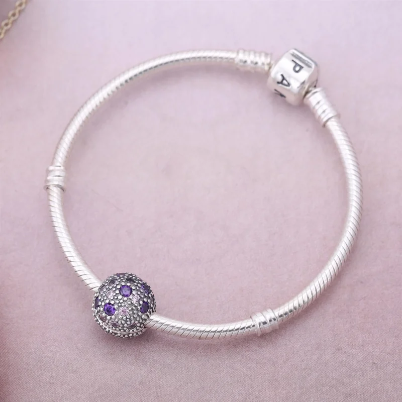 (Bild für) PANDORA Fancy Purple Cosmic Stars Clip - 791286CFPMX - Ansicht 2