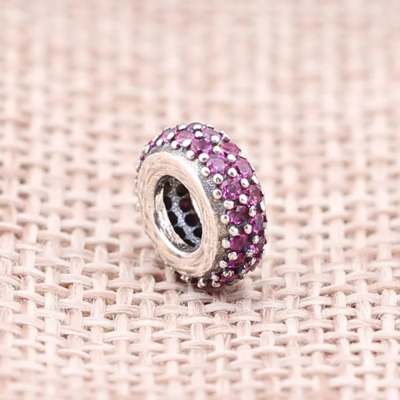 (Bild für) PANDORA Fancy Purple Pavé Inspiration Spacer Charm - 791359CFP - Ansicht 2