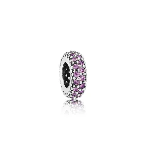 (Bild für) PANDORA Fancy Purple Pavé Inspiration Spacer Charm - 791359CFP