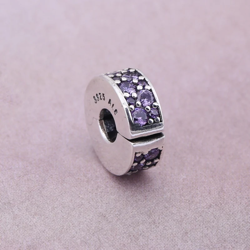 (Bild für) PANDORA Fancy Purple Shining Elegance Abstandsclip - 791817CFP - Ansicht 2