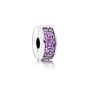 (Bild für) PANDORA Fancy Purple Shining Elegance Abstandsclip - 791817CFP