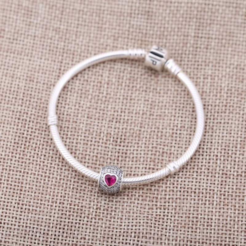 (Bild für) PANDORA Fesselnder Pavé-Herzanhänger - 791815CZS - Ansicht 2