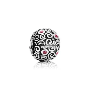 (Bild für) PANDORA Feuer, roter CZ-Clip - 790962CZR