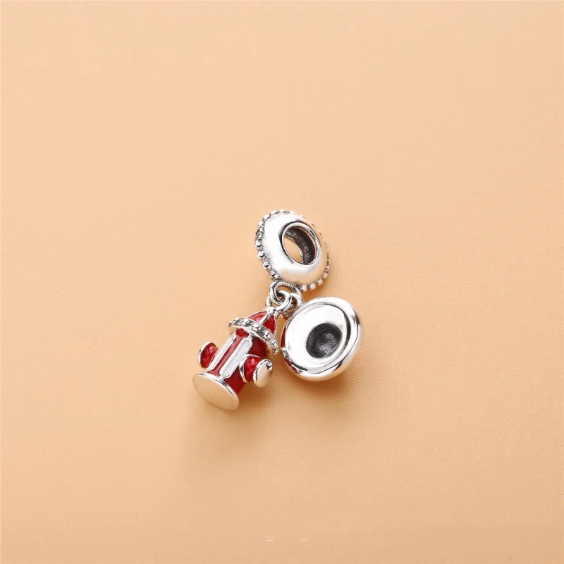 (Bild für) PANDORA Firefighter Essentials-Anhänger, klare CZ und gemischte Emaille - 797632 - Ansicht 3