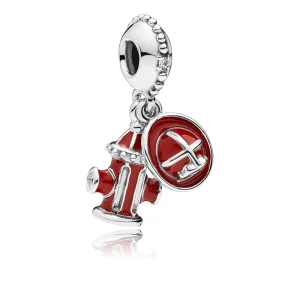 (Bild für) PANDORA Firefighter Essentials-Anhänger, klare CZ und gemischte Emaille - 797632ENMX