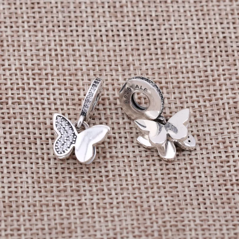 (Bild für) PANDORA Flatternde Schmetterlinge Anhänger Charm - 791844CZ - Ansicht 3