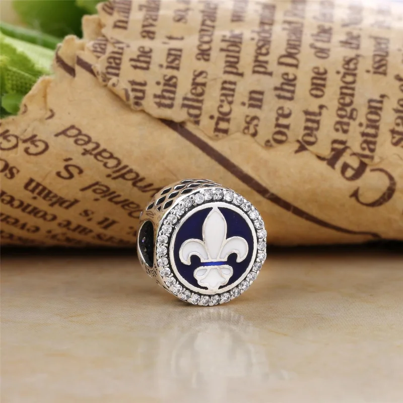 (Bild für) Pandora Fleur De Lis Emaille-Charm - ENG792016CZ_7 - Ansicht 2