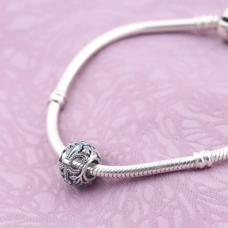 (Bild für) PANDORA Fleur De Lis Openwork Charm - 791378CZ - Ansicht 2
