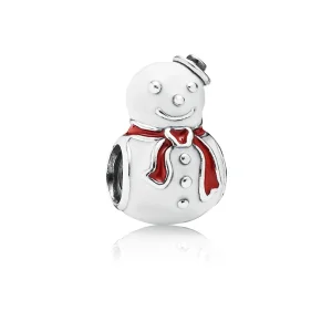 (Bild für) PANDORA Fröhlicher Schneemann-Charm - 791406ENMX