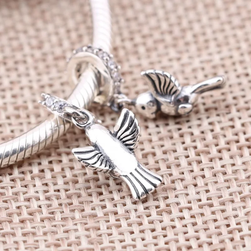 (Bild für) PANDORA Friedenstaube Anhänger Charm - 791394CCZ - Ansicht 2