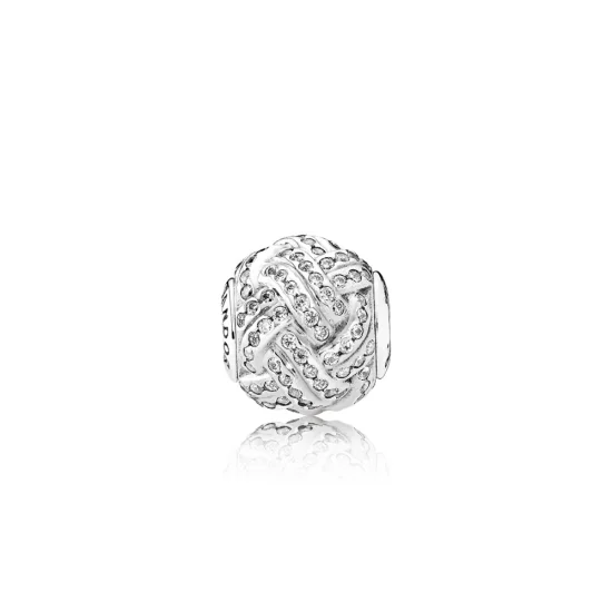 (Bild für) PANDORA-FRIENDSHIP-Charm, klare CZ - 796086CZ