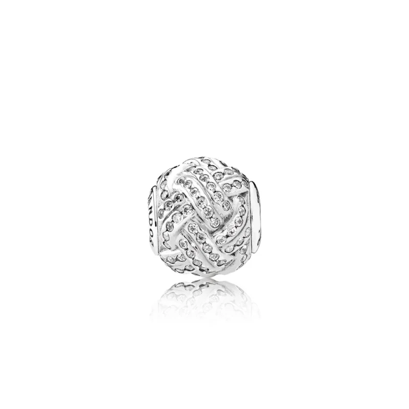 (Bild für) PANDORA-FRIENDSHIP-Charm, klare CZ - 796086CZ